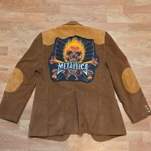 Metallica Upcycled Corduroy Suit Jacket